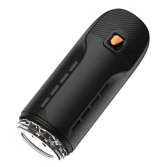 Male masturbator with rotating and thrusting action