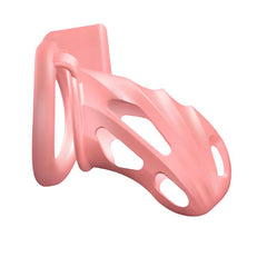 Impound Warden Pink Plastic Chastity Cock Cage