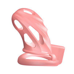 Impound Warden Pink Plastic Chastity Cock Cage