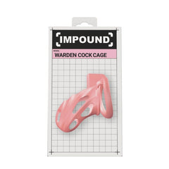 Impound Warden Pink Plastic Chastity Cock Cage