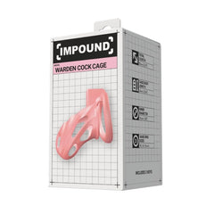 Impound Warden Pink Plastic Chastity Cock Cage