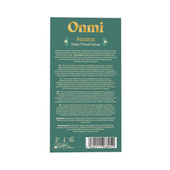 Deep throat spray with cooling sensation