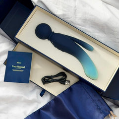 MYLO 3-in-1 Body Wand Massager – Rechargeable Waterproof, sleek element-inspired finish (luxury self-care) 
