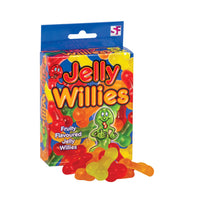 Vibrant assortment of fruit-flavoured gummy jelly willies, ideal for any adult occasion.