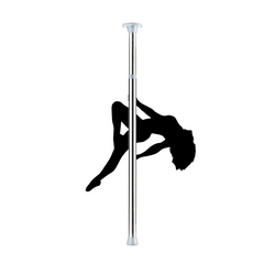 High-quality Ouch! Dance Pole installed in an elegant living room, perfect for creating a private dance stage experience. Elevate your home entertainment with a luxury Dance Pole.