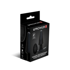 Prowler RED Tapered Rechargeable Butt Plug with Remote – 3 Speeds, 12cm Insertable Length