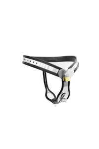 Female Chastity Device Belt with Heart - Adjustable Stainless Steel and Silicone Restraint