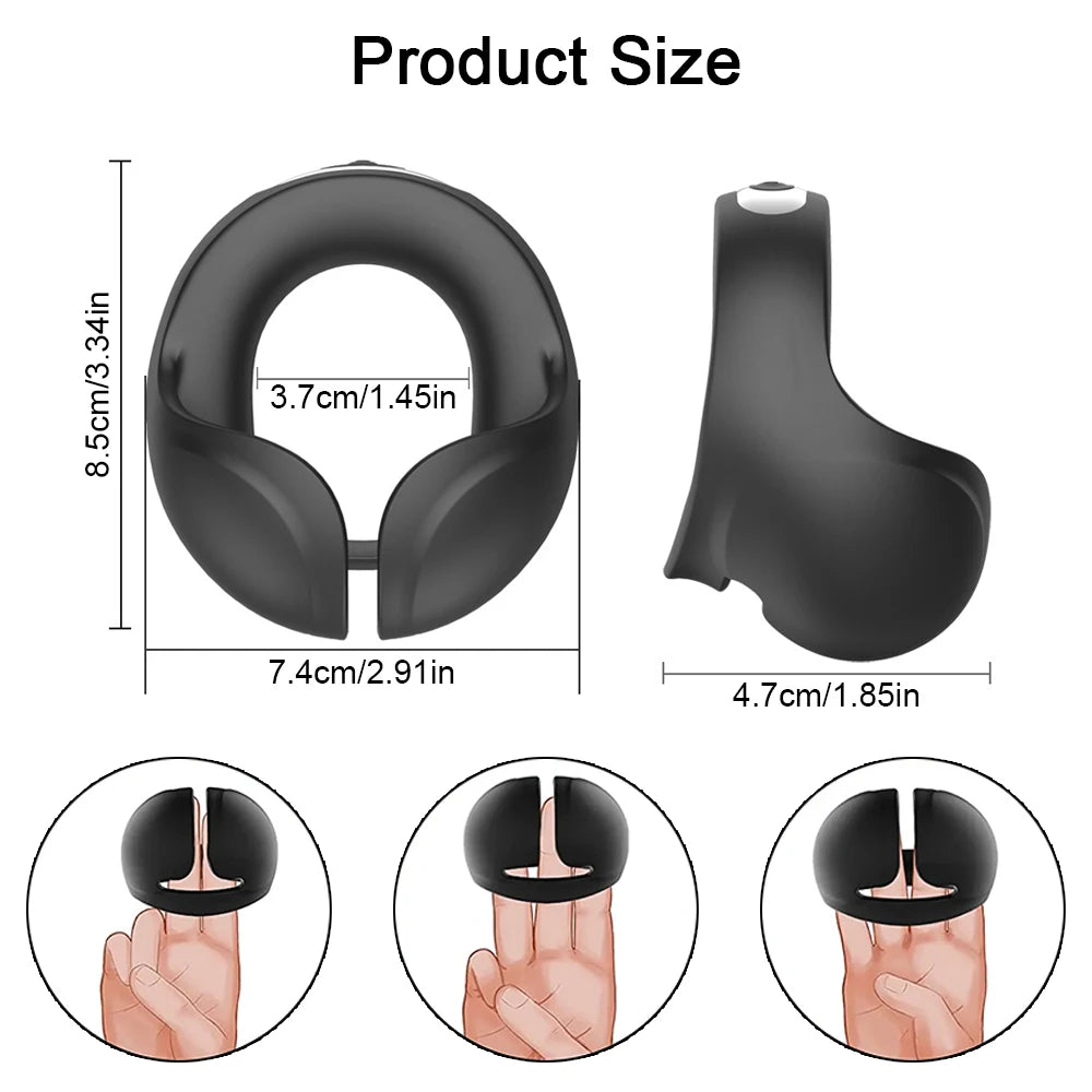 Dual Vibrating Remote Control Cock Ring-HUX XTRA by Scandals