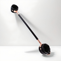 Thumbnail for Scandals Rose Gold & Faux Leather Fur-lined Luxury Leg Spreader Bar 25.5