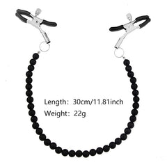 Nipple Clamps With Beaded Pearl Chain Nipple Clamps Scandals 