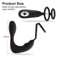 Thumbnail for Rebel Pro -Double Ring, Perinium and Vibrating Prostate Massager with Remote Control Prostate Massagers Scandals 
