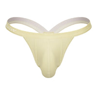 Luxury men's thong, Bubble Thong - Cappuccino, showcasing a rounded, cupping pouch design for ultimate comfort.