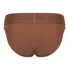 Luxury Classic Brief - Espresso, featuring a flat cover stitch pouch seam that enhances wearability, ideal for stylish men’s briefs.