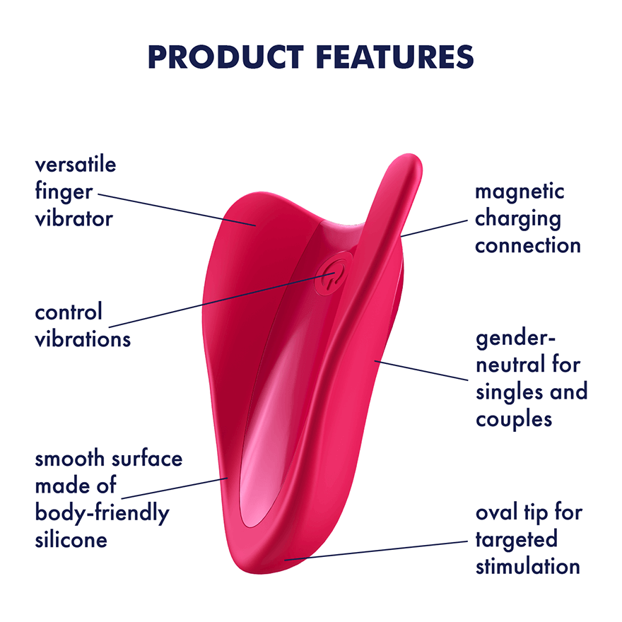 Satisfyer High Fly Finger Vibe-Red