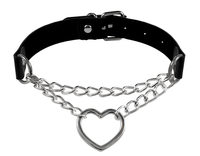 Thumbnail for Scandals Choker Collar Collars & Leads Scandals Heart-Ring Chain 