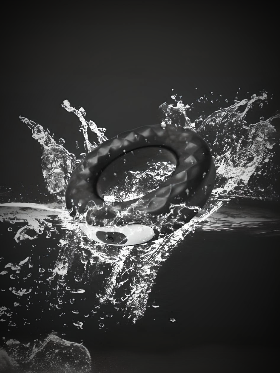 a black and white photo of an object in the water