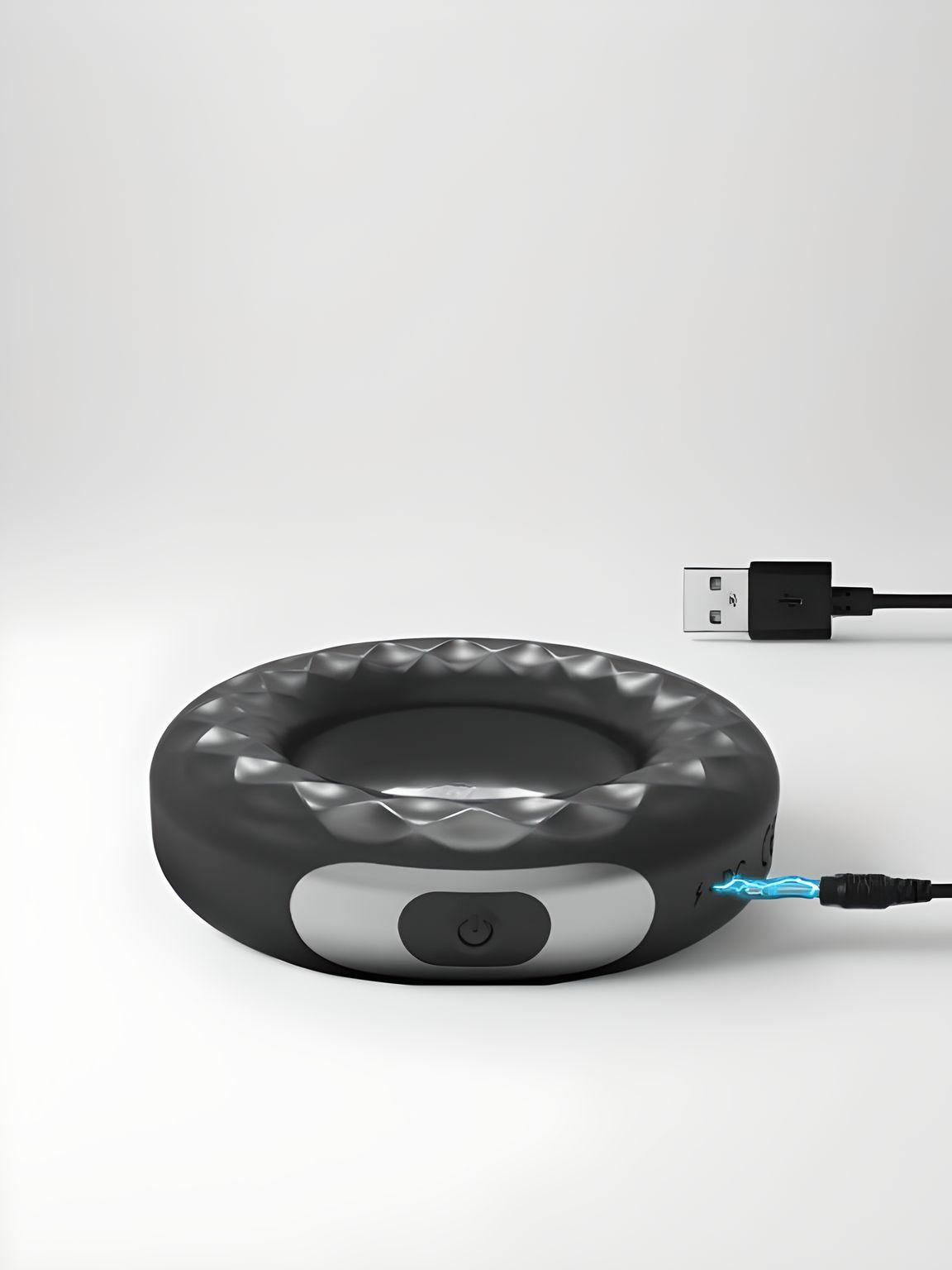 an inflatable device is connected to a usb cable