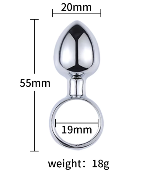 Stainless Steel Anal Butt Plug Ring - Ergonomic Design, Multiple Sizes for Comfort and Control