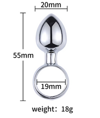 Thumbnail for Stainless Steel Anal Butt Plug Ring - Ergonomic Design, Multiple Sizes for Comfort and Control