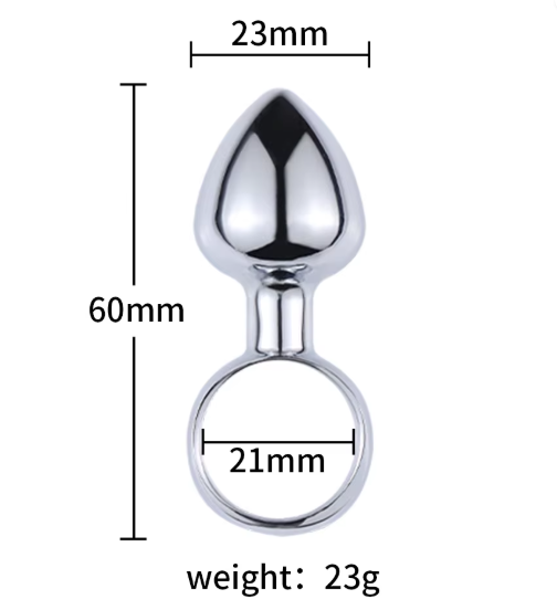 Stainless Steel Anal Butt Plug Ring - Ergonomic Design, Multiple Sizes for Comfort and Control