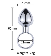 Stainless Steel Anal Butt Plug Ring - Ergonomic Design, Multiple Sizes for Comfort and Control