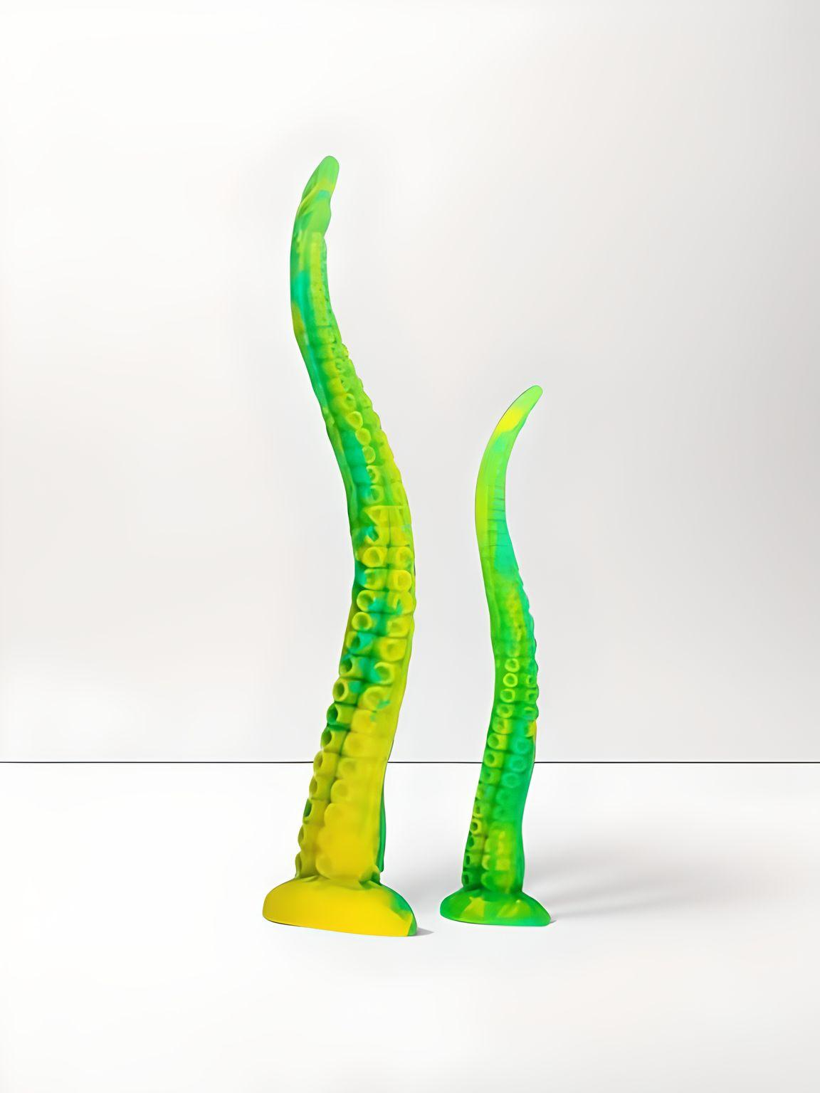 Scandals Tentacle Extra Long Silicone Dildo with textured suckers and suction cup base, designed for versatile adult pleasure.
