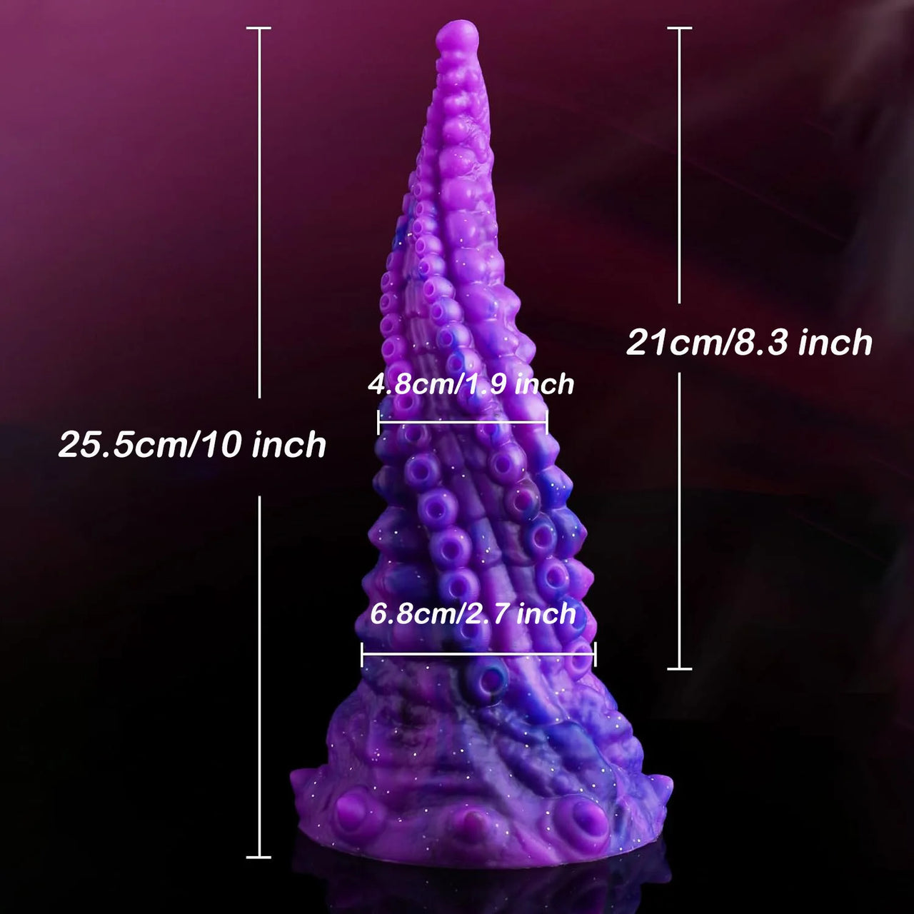 Fantasy Tentacle Spiral 10" Dildo With Strong Suction Cup