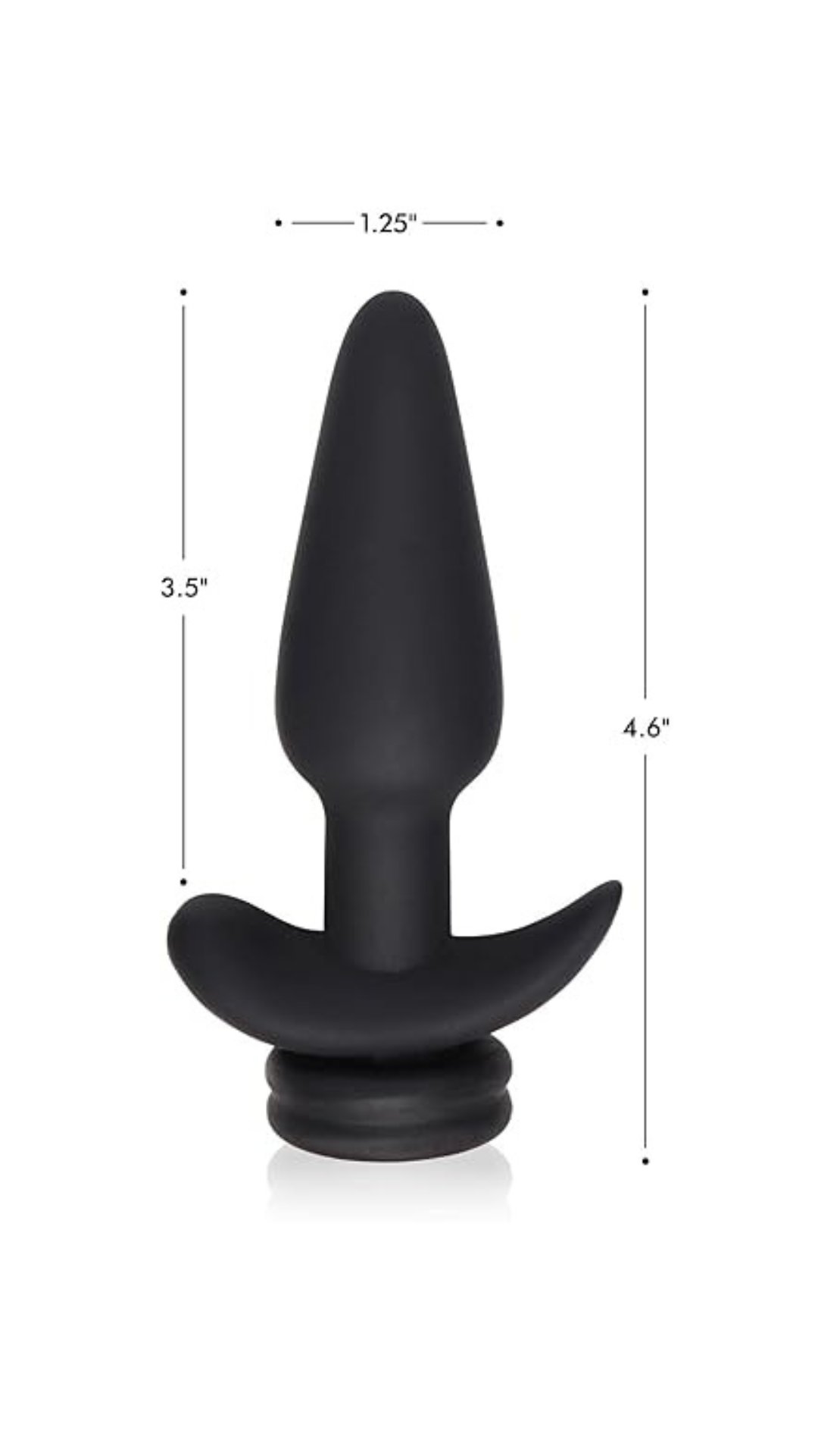 Lifestyle image of the Tailz Interchangeable 10X Vibrating Silicone Butt Plug With Remote Black Small, illustrating its versatility and appeal for both solo and partnered play.