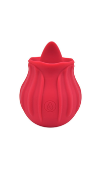 Licking Rose - Elegant rose-shaped vibrator with 10 functions, designed for exquisite clitoral stimulation.