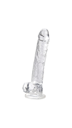 Crystal Clear Realistic Jelly Dong with Balls by Loving Joy