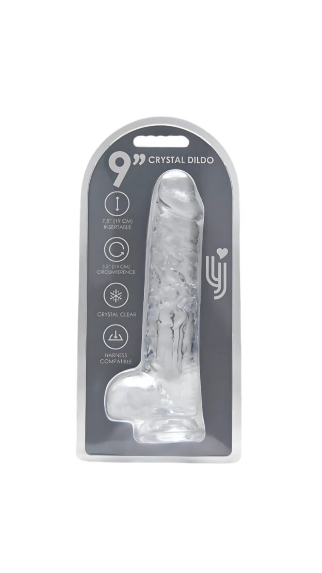 Crystal Clear Realistic Jelly Dong with Balls by Loving Joy