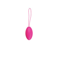 Remote control functionality of the Vedo Peach Rechargeable Egg for personalised pleasure with 10 stimulating vibration modes.