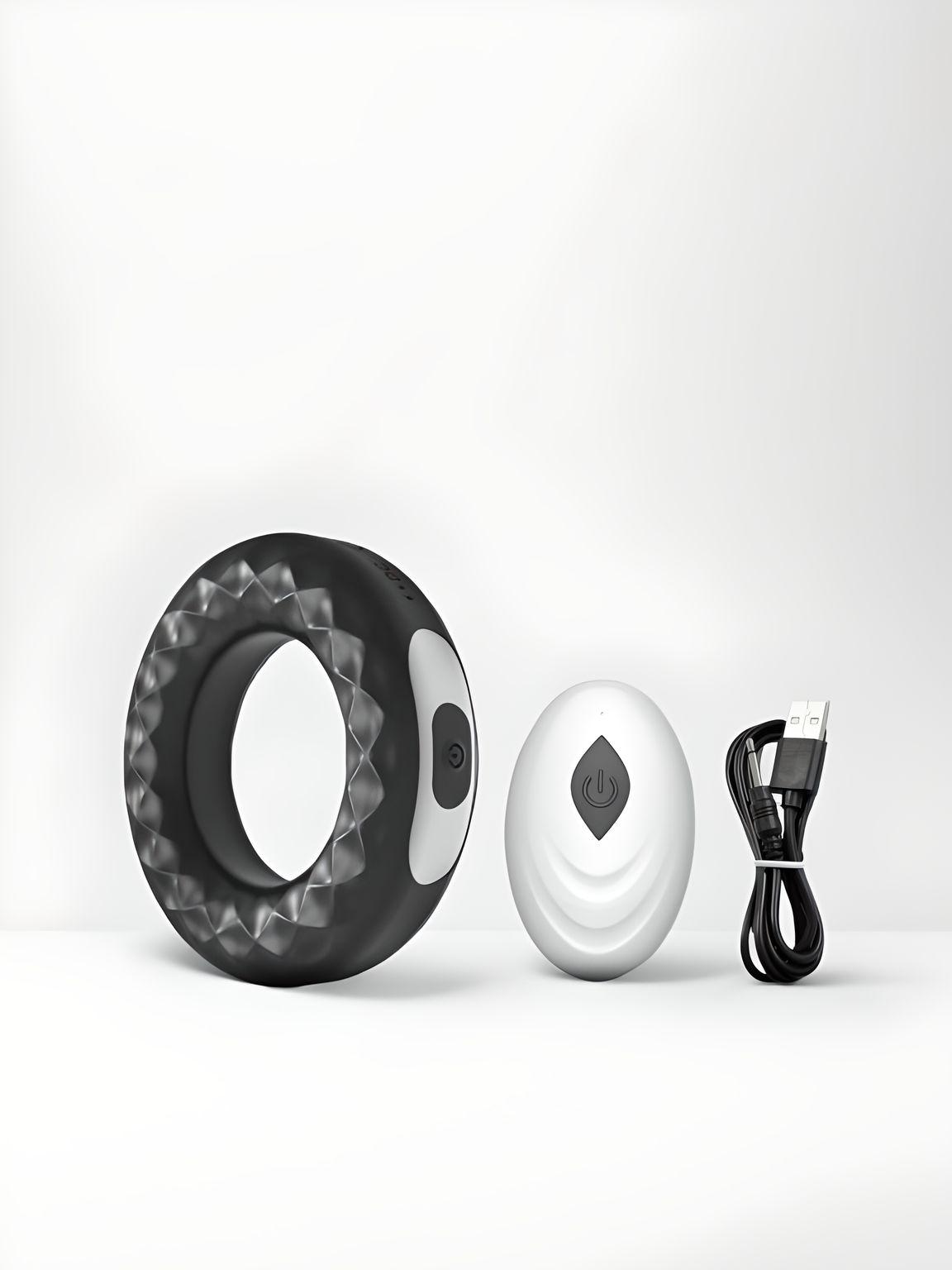 a black and white object is next to a black and white object