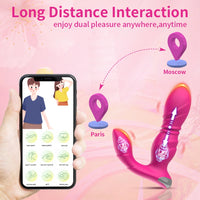 Thumbnail for Butterfly Wearable Panty Remote & App Controlled Thrusting Vibrator with Stimulator
