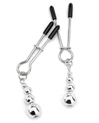 Metal Beaded Weight Adjustable Nipple Clamps By Scandals