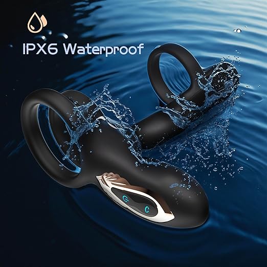 Experience intimate luxury with the 10 Function Couples Vibrator - G-Spot Stimulator, Penis Sleeve and Cock Ring designed for shared pleasure and excitement.