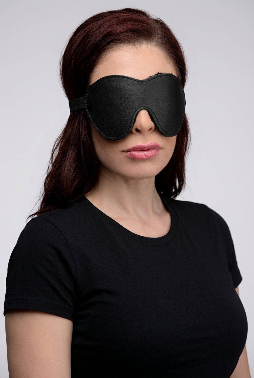 Black Fleece Lined Blindfold