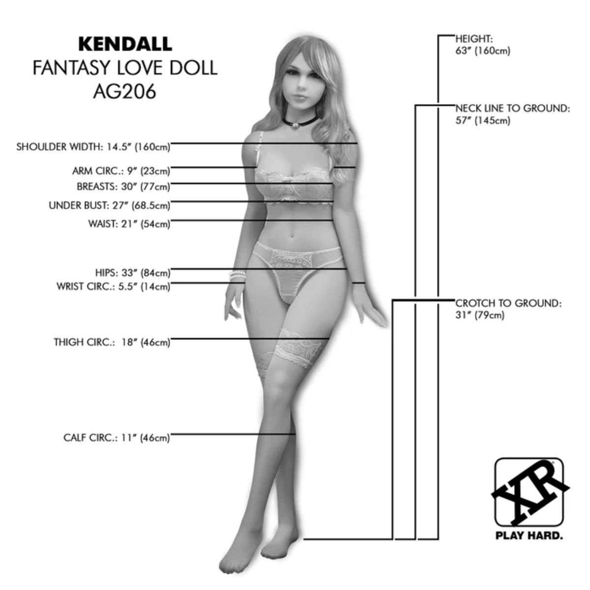 a diagram of a woman's body and measurements