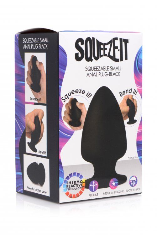 Squeeze-it Squeezable Bendable Small Anal PLug thermoreatrice flexible premoium silixonbe