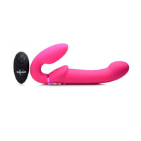 Thumbnail for Strap U 10X Ergo-Fit G-Pulse Inflatable & Vibrating Strapless Strap-On Pink