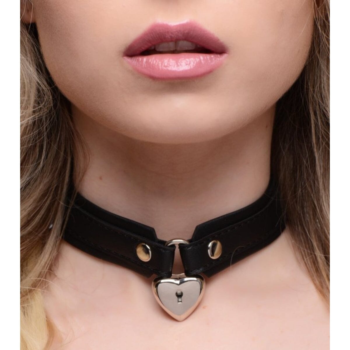 Strict Locking Heart Collar Collars & Leads Strict (ABS) 