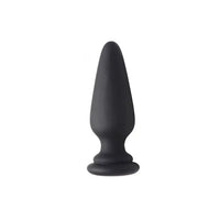 Tailz Snap-On Interchangeable Small Silicone Anal Plug in black—luxury interchangeable silicone insert designed for roleplay, long scenes and easy switching with Tailz Snap-On attachments