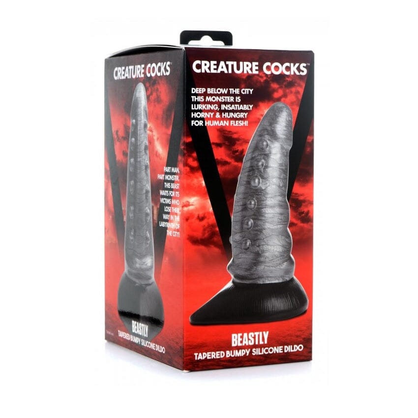 Beastly-Tapered Bumpy Silicone Dildo