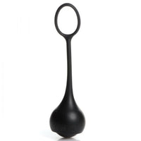 Thumbnail for Master Series Cock Dangler Silicone Penis Strap with Weights Black