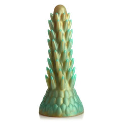 Versatile design of the Creature Cocks Stegosaurus Spiky Reptile Dildo, compatible with most harnesses for added fun.