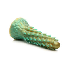 Stylish packaging of the Creature Cocks Stegosaurus Spiky Reptile Silicone Dildo, an ideal addition to any adult toy collection.