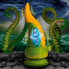 Creature Cocks Monstropus 2.0 silicone vibrating tentacle dildo, realistic design, textured surface, and flexible body for versatile pleasure.