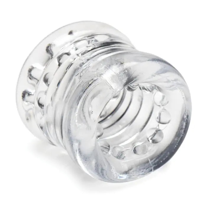 Luxurious Master Series Ball Stack Ball Stretcher designed for enhanced pleasure, featuring textured nubs and a comfortable fit.