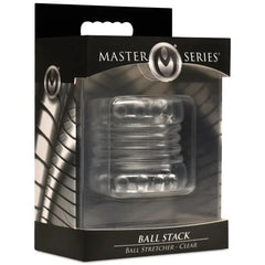 Elegant Master Series Ball Stack Ball Stretcher showcasing its unique stacked design and premium TPE material for a pleasurable experience.