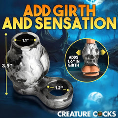 Creature Cocks Night Prowler Silicone Girth Enhancer with Ball Strap